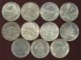 Österreich 11x  25 Schilling Silbermünzen in St.