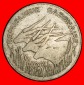 Ⰶ FRANKREICH (1975-1985): GABUN ★ 100 FRANCS 1984 3 ANTELO...