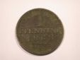 J01 Preussen 1 Pfennig 1868 B in ss   Originalbilder