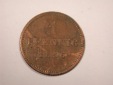 J01 Bayern  1 Pfennig 1856 in ss   Originalbilder