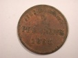 J01 Bayern  2 Pfennig 1864 in ss    Originalbilder