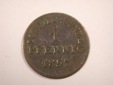 J01  Hessen 1 Pfennig 1857 in f.ss   Originalbilder