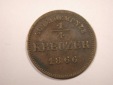J01  Schwarzburg Rudolstadt 1/4 Kreuzer 1866 in ss+   Original...