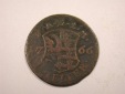 J01  Anhalt Zerbst  1 Heller 1766 in f.ss   Originalbilder