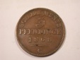 J01  Preussen  3 Pfennig 1868 C in f.ss/ss    Originalbilder