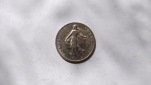 France.1Franc 1916.Silver 835.