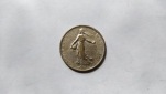France.1Franc 1912.Silver 835.