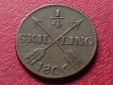 Schwedische Münze 1/4 Skilling 1806 Gustaf IV Adolf, Erhaltung!