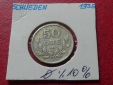 Schwedische Silbermünze 50 Öre 1935