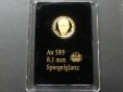 Kleine Goldmünze 2 DM „Willy Brandt“ 0,28 Gramm 585er Gol...