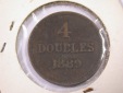 J20  Guernsey  4 Doubles 1889 in ss  Originalbilder
