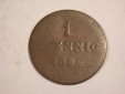 J03 Bayern  1 Pfennig  1846 gering/Belegstück  Originalbilder