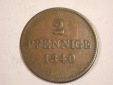 J03  Bayern  2 Pfennig 1840 in ss/ss+  Originalbilder