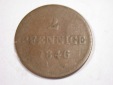 J03  Bayern  2 Pfennig 1846 in schön  Originalbilder