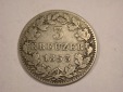 J03  Bayern  3 Kreuzer 1853 in ss  Originalbilder
