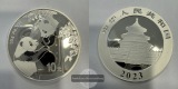 China  10 Yuan  2023  Panda  KM#2750 FM-Frankfurt  Feinsilber:...