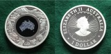     Australia Air 1oz Ag Blue Lepidolite - Great Southern Land AU$1 Silver Proof 2022