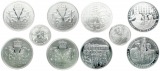 Norwegen: 5 Feinsilbermedaillen, Gewicht der 4 grossen = 84 gr...