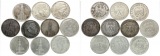     Deutschland, III. Reich. Lot von 10 x 5 Mark, 133,8 gr. brutto, 125,00 gr. FEINsilber!!
