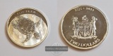 Fiji,  2 Dollar 2013 Sea Turtle FM-Frankfurt  Feinsilber: 31,1g