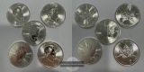 Kanada 5x 5 Dollar  2020  Maple Leaf   FM-Frankfurt  Feinsilbe...
