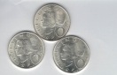 10 Schilling 1971 1972 1973 Ag silber á 4,8g fein Österreich...