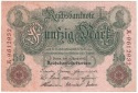 Ro. 42, 50 Mark vom 1910, A.9612932, leicht gebrauchte Erhaltu...