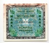 US-Druck, Ro. 200 a, 1/2 Mark 1944, fast kassenfrisch I-