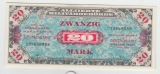 US-Druck, Ro. 204 a, 20 Mark 1944, 039648888. fast kassenfrisc...