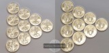 USA 1 Dollar 2019  Walking Liberty 10 Münzen LOT FM-Frankfurt...