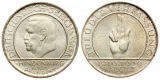 Weimarer Repuplik: 3 Mark 1929 D, Schwurhand, auf die Verfassu...