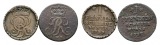 Altdeutschland; 2 Kleinmünzen 1739 / 1757
