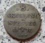 Norwegen 8 Skilling 1817, Belegstück, selten
