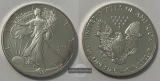 USA 1 Dollar 1990 Walking Liberty FM-Frankfurt KM#273 Feinsilb...