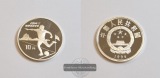 China 1994 10 Yuan Fußball-WM ´94 FM-Frankfurt Feinsilber: 2...