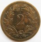 Schweiz, 2 Rappen, 1890 B