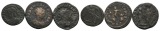 Antike; 3 Kleinmünzen; Bronze; 2,20 g; 2,60 g; 2,71 g