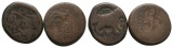 Antike; 2 Kleinmünzen; Bronze; 17,06 g; 16,79 g