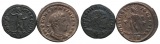 Antike; Rom; 2 Kleinmünzen; Bronze; 2,49 g; 3,79 g