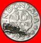 Ⰶ GOLDENER ADLER: INDONESIEN ★ 10 SEN 1957 SONNENFINSTERNI...