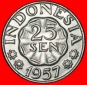 Ⰶ GOLDENER ADLER (1955-1957):INDONESIEN★25 SEN 1957 SONNEN...