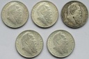 Kaiserreich: Bayern, 2 Mark Luitpold (Jaeger 48), 1911, 5 Stück