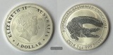 Australien  1 Dollar 2014  Salzwasser Krokodil   FM-Frankfurt ...