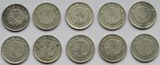Weimarer Republik: 10 x 50 Pfennig Nickel