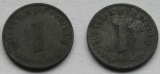 Alliierte Besatzung: 1 Pfennig 1945 F + 1946 F