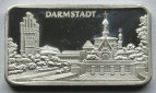 Silberunzen-Motivbarren Darmstadt von Heraeus