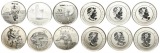     Kanada: Feines Lot von 6 x 20 Dollar, alle in 999 Feinsilber! (ges. 47,76 Gramm reines Silber!)