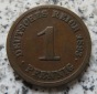 Kaiserreich 1 Pfennig 1893 E