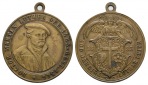 Martin Luther; Medaille 1883; 400 jährige Luter Feier; Bronze...