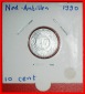 Ⰶ OHNE ARUBA (1989-2023): NIEDERLÄNDISCH ANTILLEN★10 CENT...